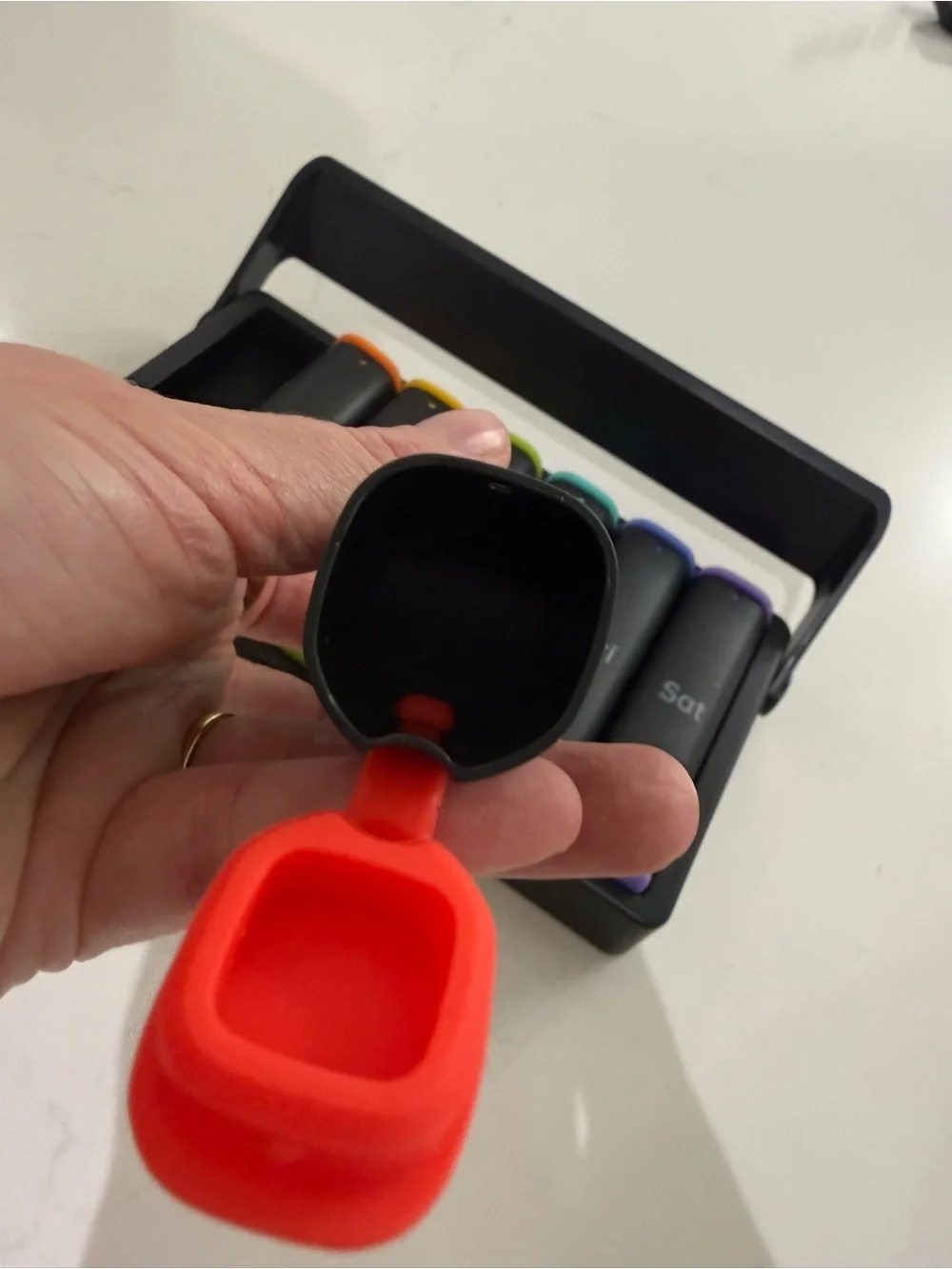Rainbow Silicone Organizer - Black